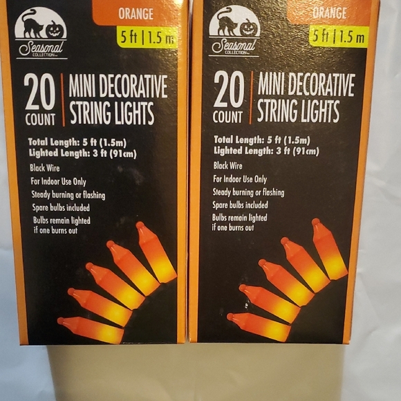 Orange Mini Decorative String Lights - Picture 1 of 1